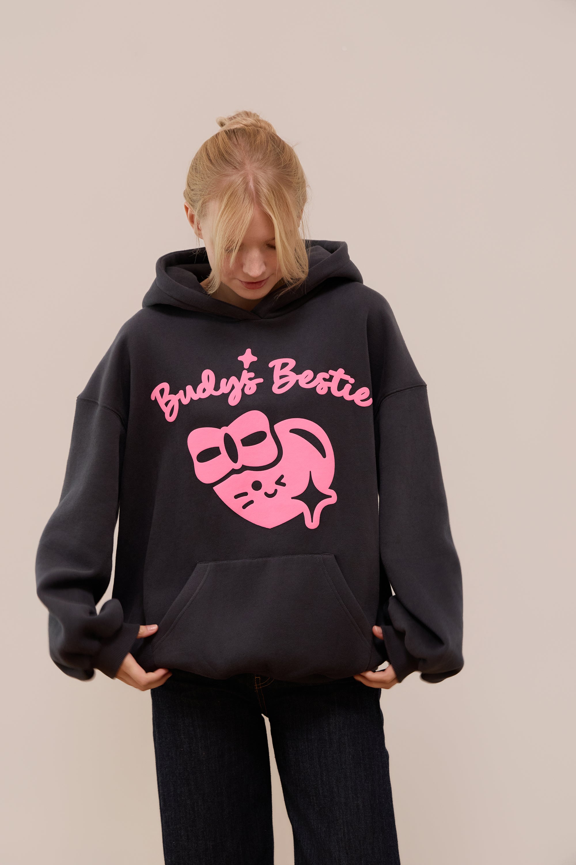 Budy's Bestie Softie Heart Hoodie