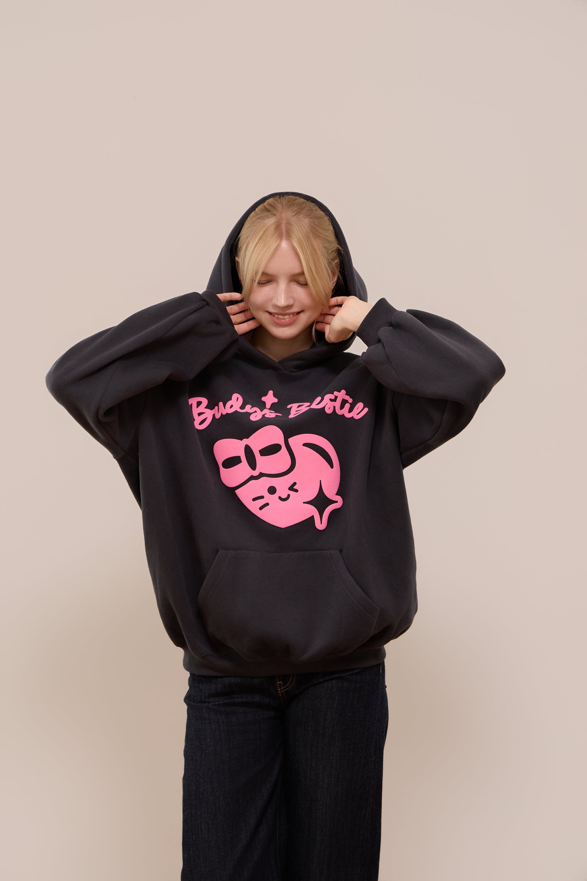 Budy's Bestie Softie Heart Hoodie