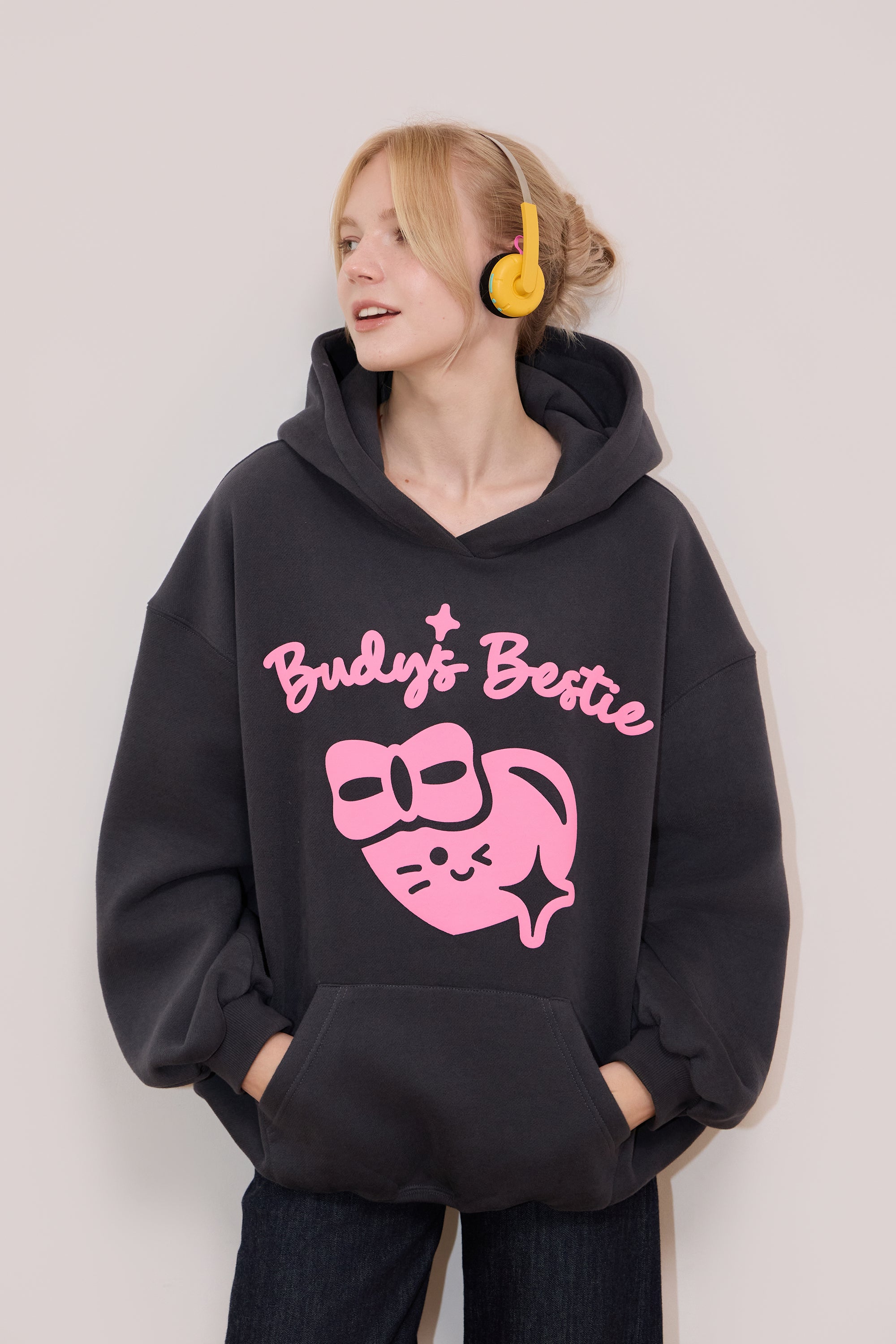 Budy's Bestie Softie Heart Hoodie