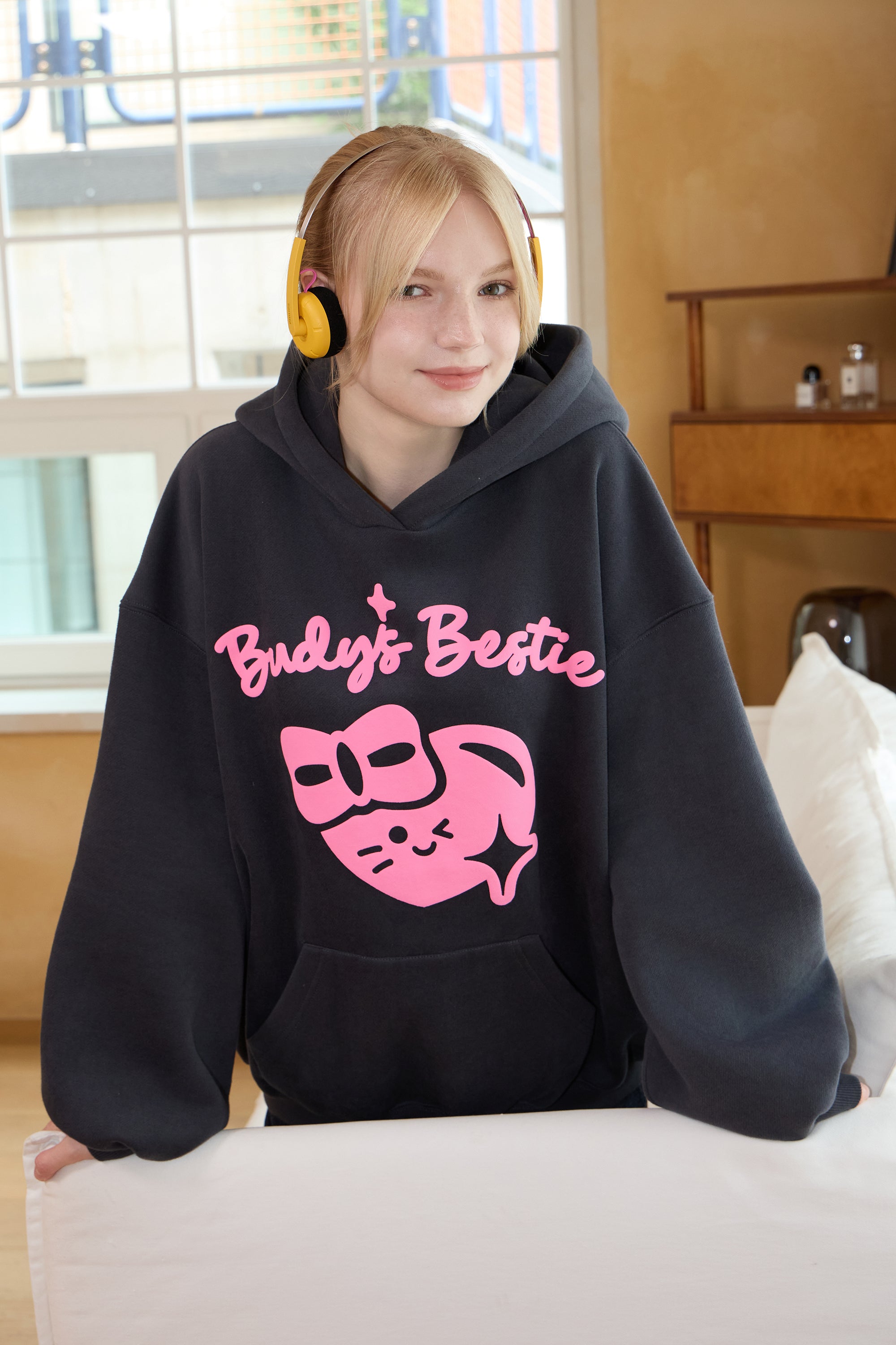 Budy's Bestie Softie Heart Hoodie