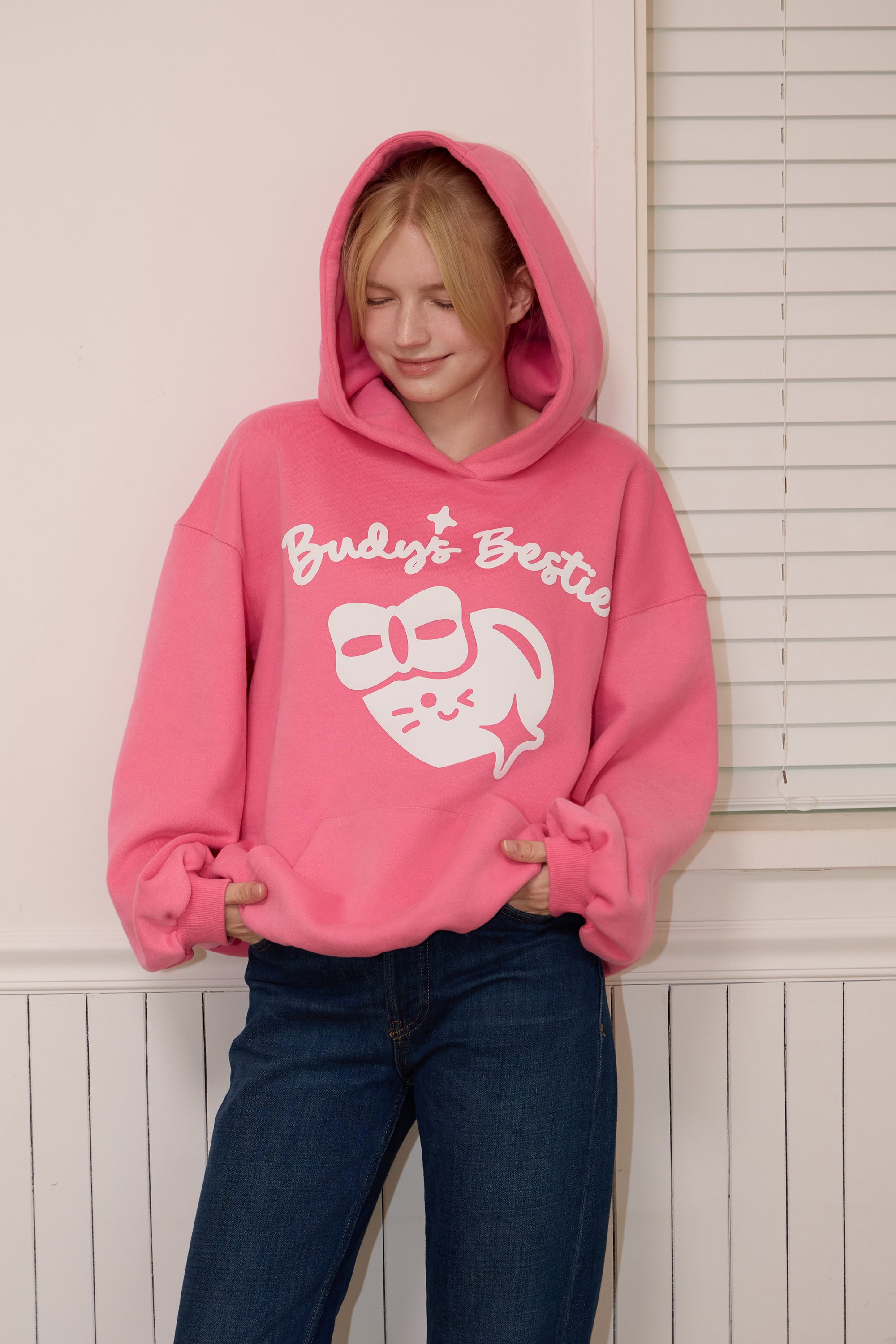 Budy's Bestie Softie Heart Hoodie