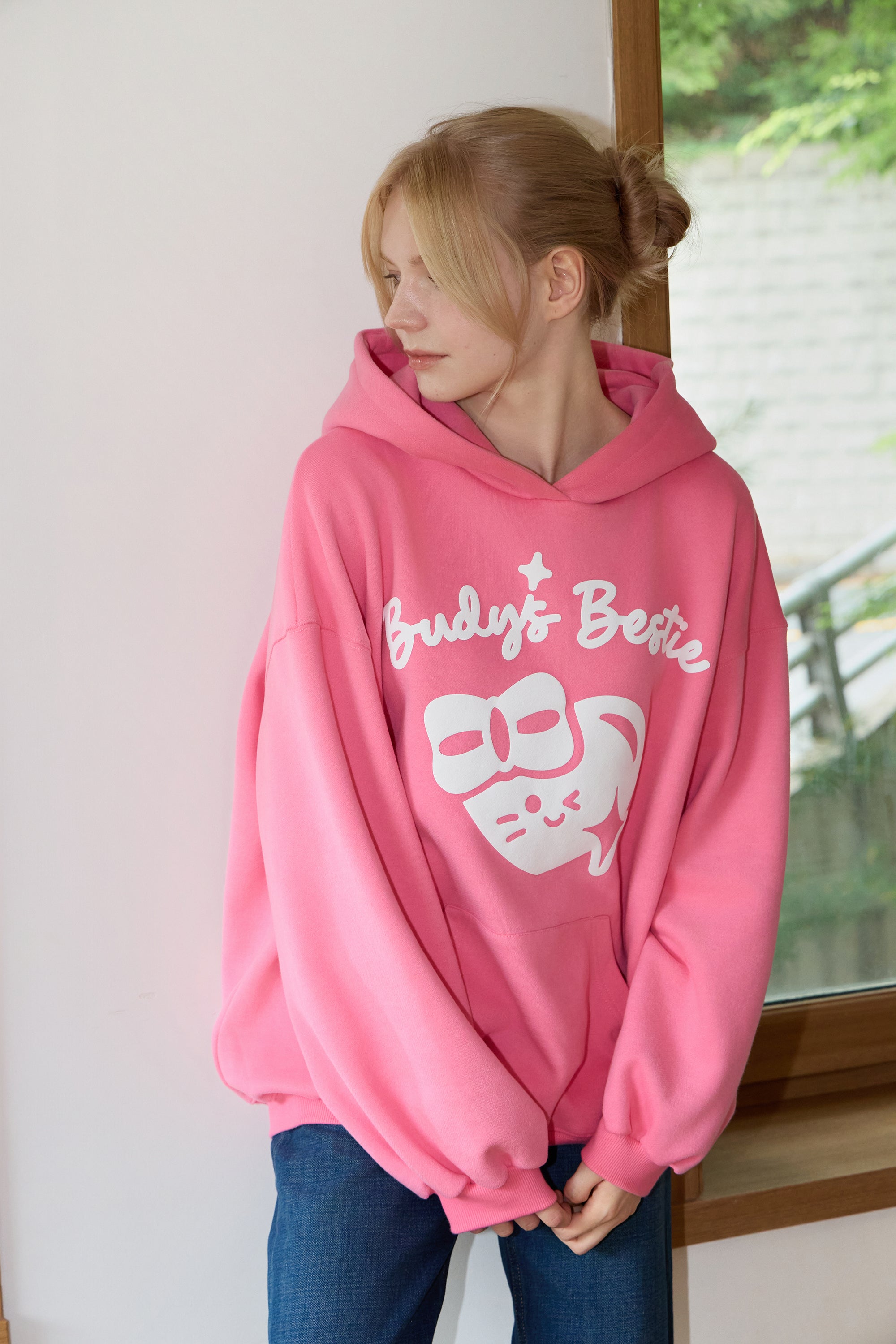 Budy's Bestie Softie Heart Hoodie